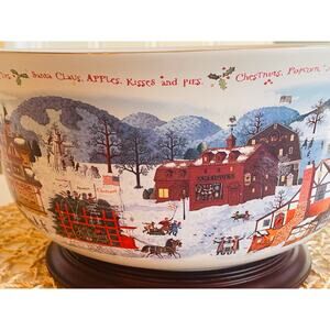 Charles Wysocki Christmas In Heartland Hollow Bowl 10”